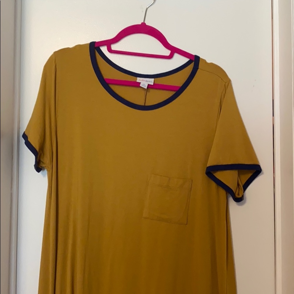 Mustard/Navy LuLaRoe Carly